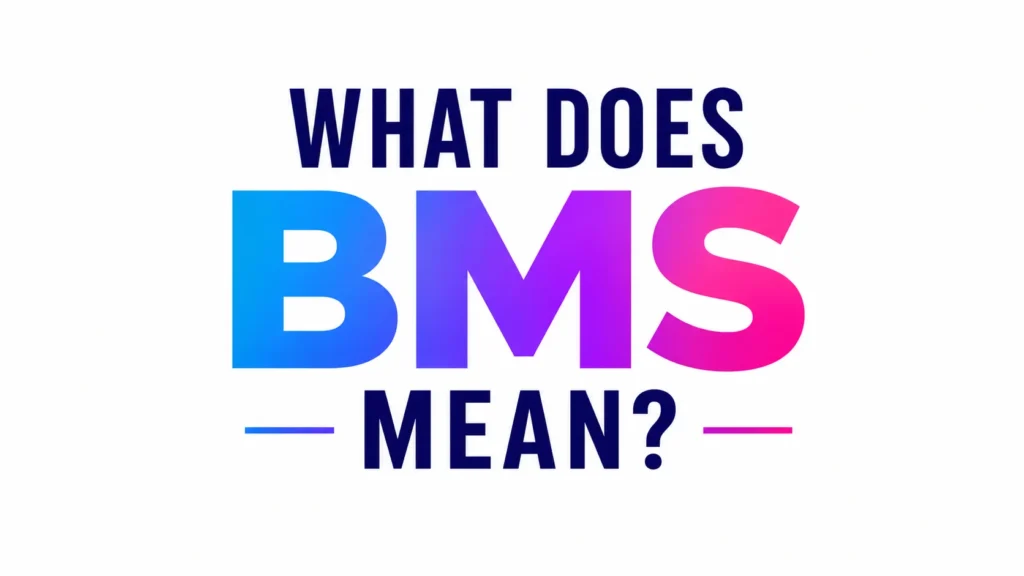 What Does BMS Mean? the Text Slang and Its Real Meaning