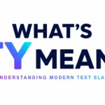 Whats TY Mean? TY in Texts, Chats, and Social Media