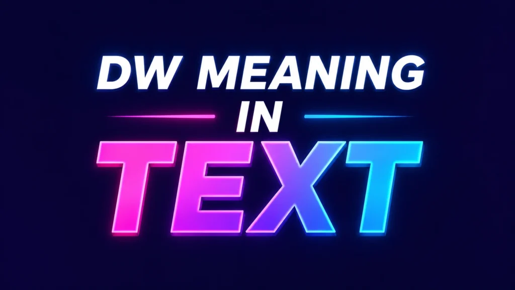 What is the True DW Meaning in Text and Why It Matters