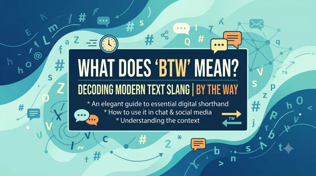 What Does BTW Mean and How Do You Use It Correctly?