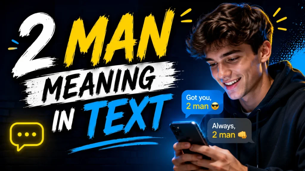 2 Man Meaning in Text: Slang Meaning & Examples