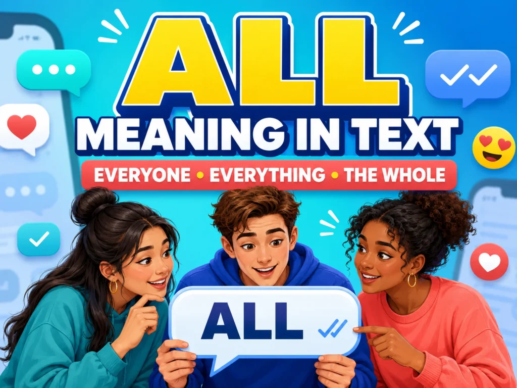 ALL Meaning in Text: Uses, Examples and Best Replies