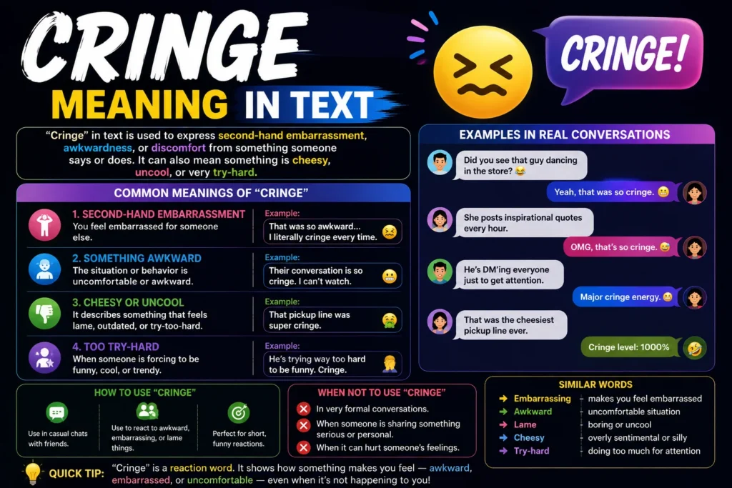 Cringe Meaning in Text: What Does Cringe Mean?