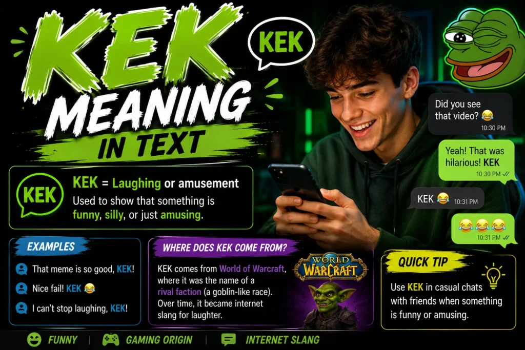 KEK Meaning in Text: What Does KEK Mean in Slang?