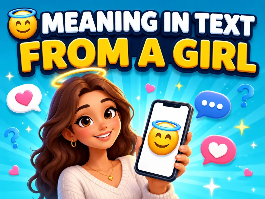 😇 Meaning in Text From a Girl: Is She Flirting?