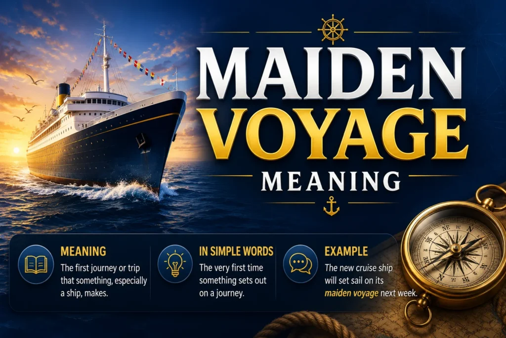 Maiden Voyage Meaning: Definition, Origin & Examples