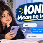 IONK Meaning in Text Slang: Definition and Examples